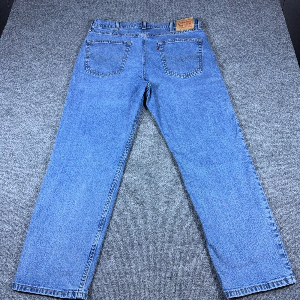 Levis 550 Mens Relaxed Fit Tapered Leg Blue Denim Jeans 38x30 00550-0059